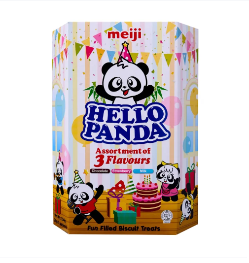 234g (26g x 9pkts) Meiji Hello Panda Assorted