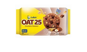 200g ( 10sachets) Julie's Oat 25 ( Hazelnut & Choco Chips )