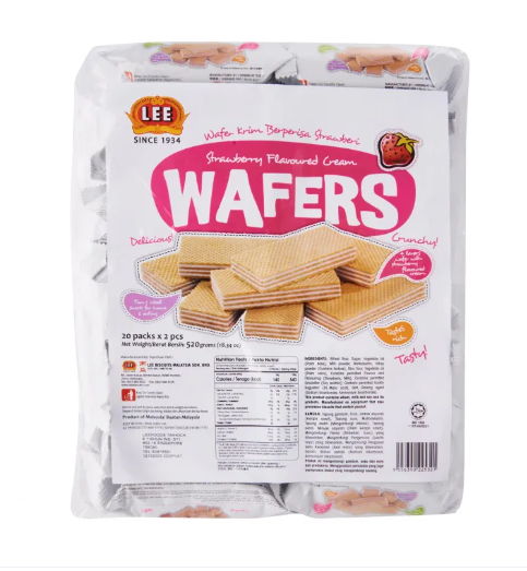 520g(20sachets) Lee Strawberry Wafer