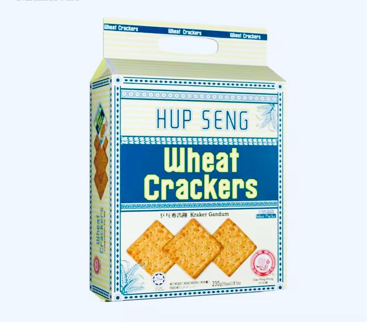 230g (10's)  Hup Seng Wheat Cracker