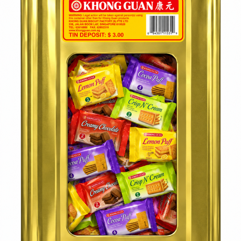 Khong Guan Party Assorted Tin x100 packets